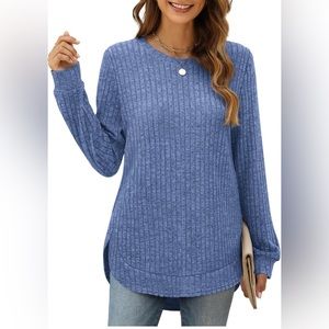 JomeDesign | Long Sleeve Lightweight Blue Sweater | Size Medium | BRAND NEW